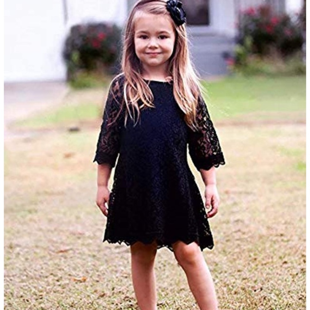 April Girl black lace dress